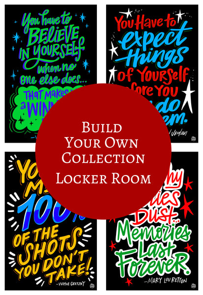 Locker Room | Athlete Quotes - Single Decals | Build Your Own Collection E